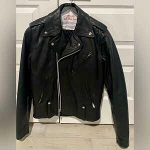 Men’s black leather Harley Davidson jacket
